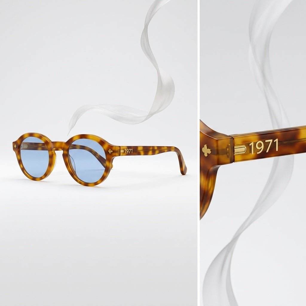 Minimal Tortoise Round Sunglasses – Vintage Inspired Frames UK