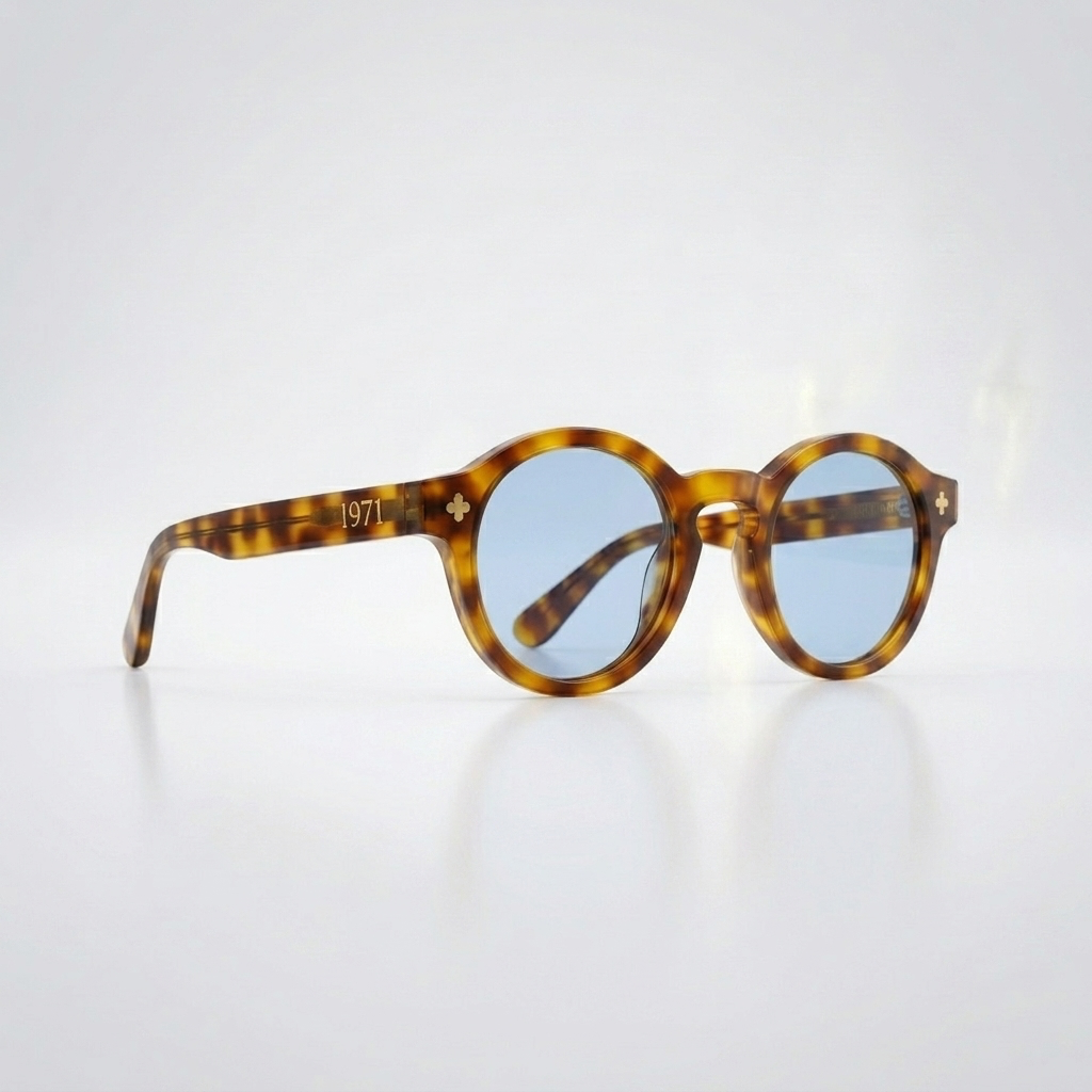 Minimal Tortoise Round Sunglasses – Vintage Inspired Frames UK